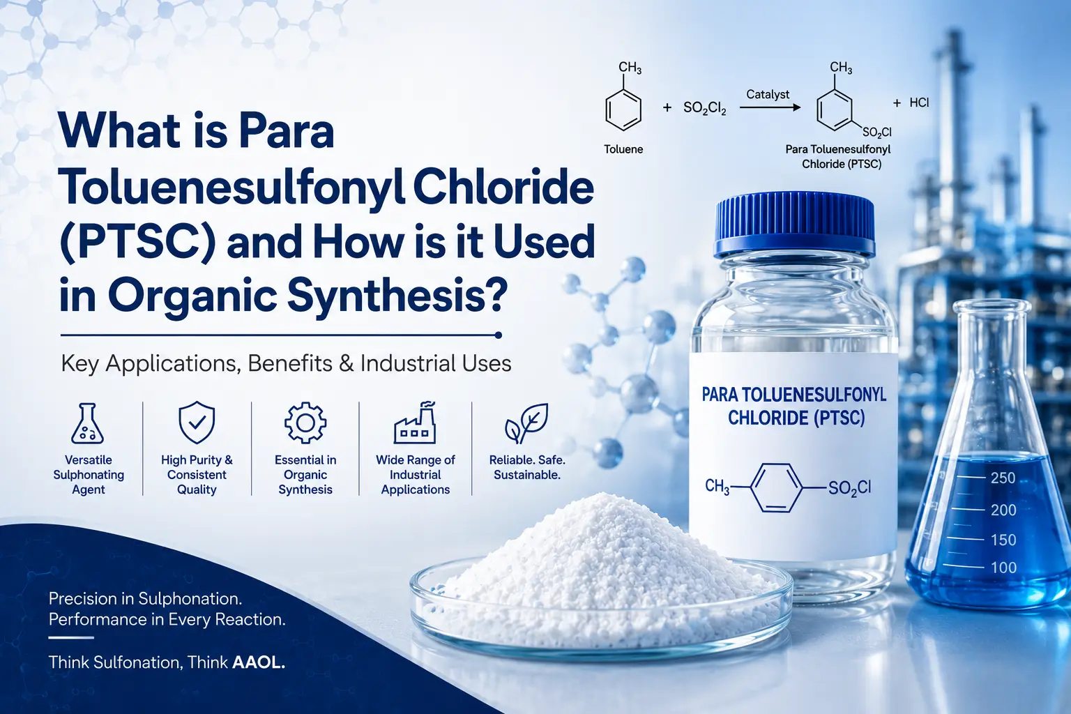 What is Para Toluenesulfonyl Chloride (PTSC) and How is it Used in Organic Synthesis - Blog Banner