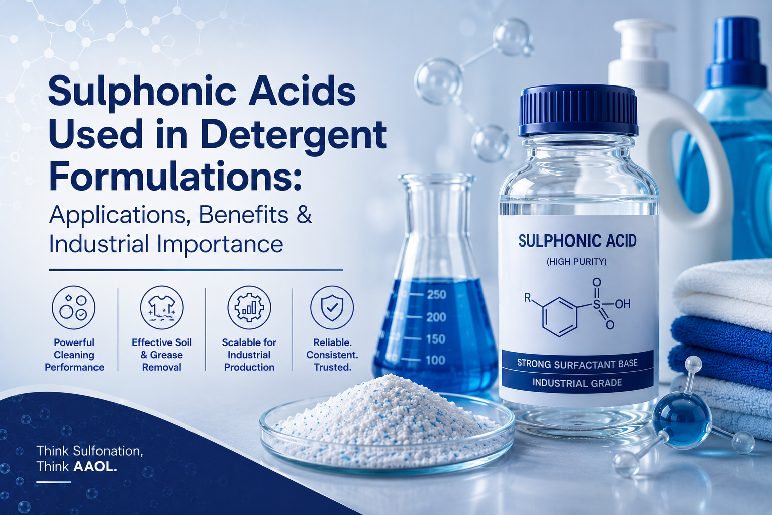Sulphonic Acids Used in Detergent Formulations Applications, Benefits & Industrial Importance - AAOL India.png
