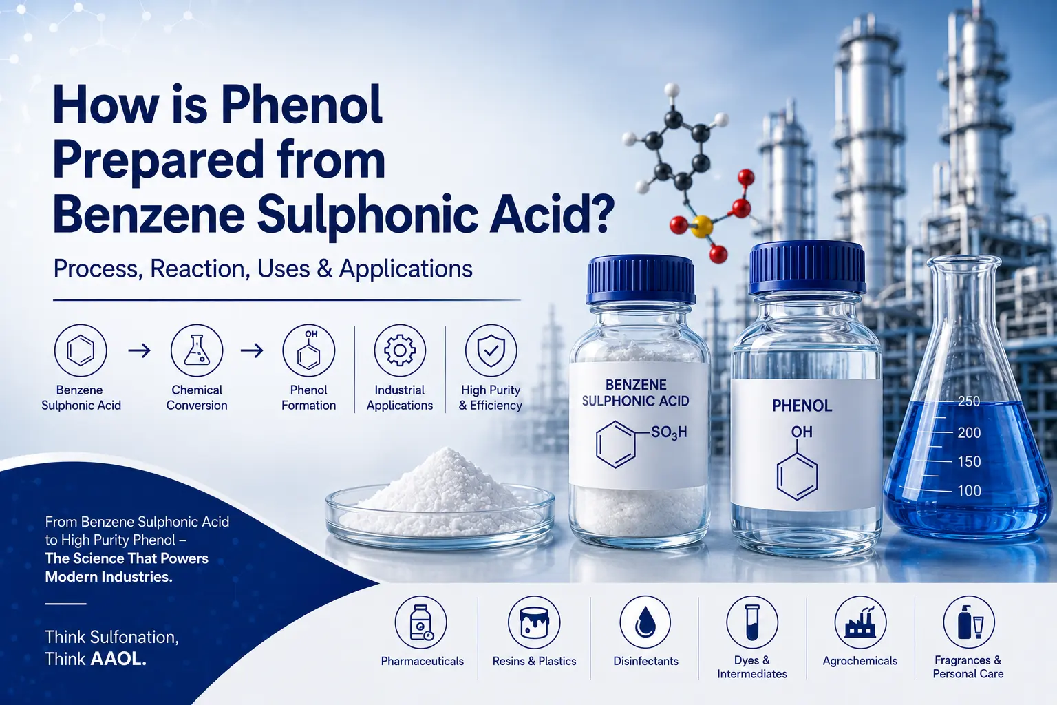 How is Phenol Prepared from Benzene Sulphonic Acid - Blog Banner