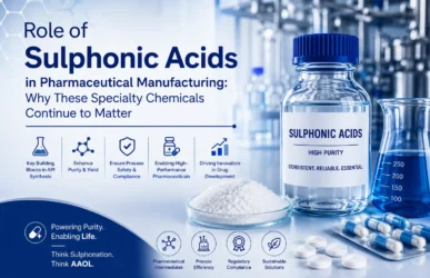 Role of Sulphonic Acids in Pharmaceutical Manufacturing: Why These Specialty Chemicals Continue to Matter - Blog Banner